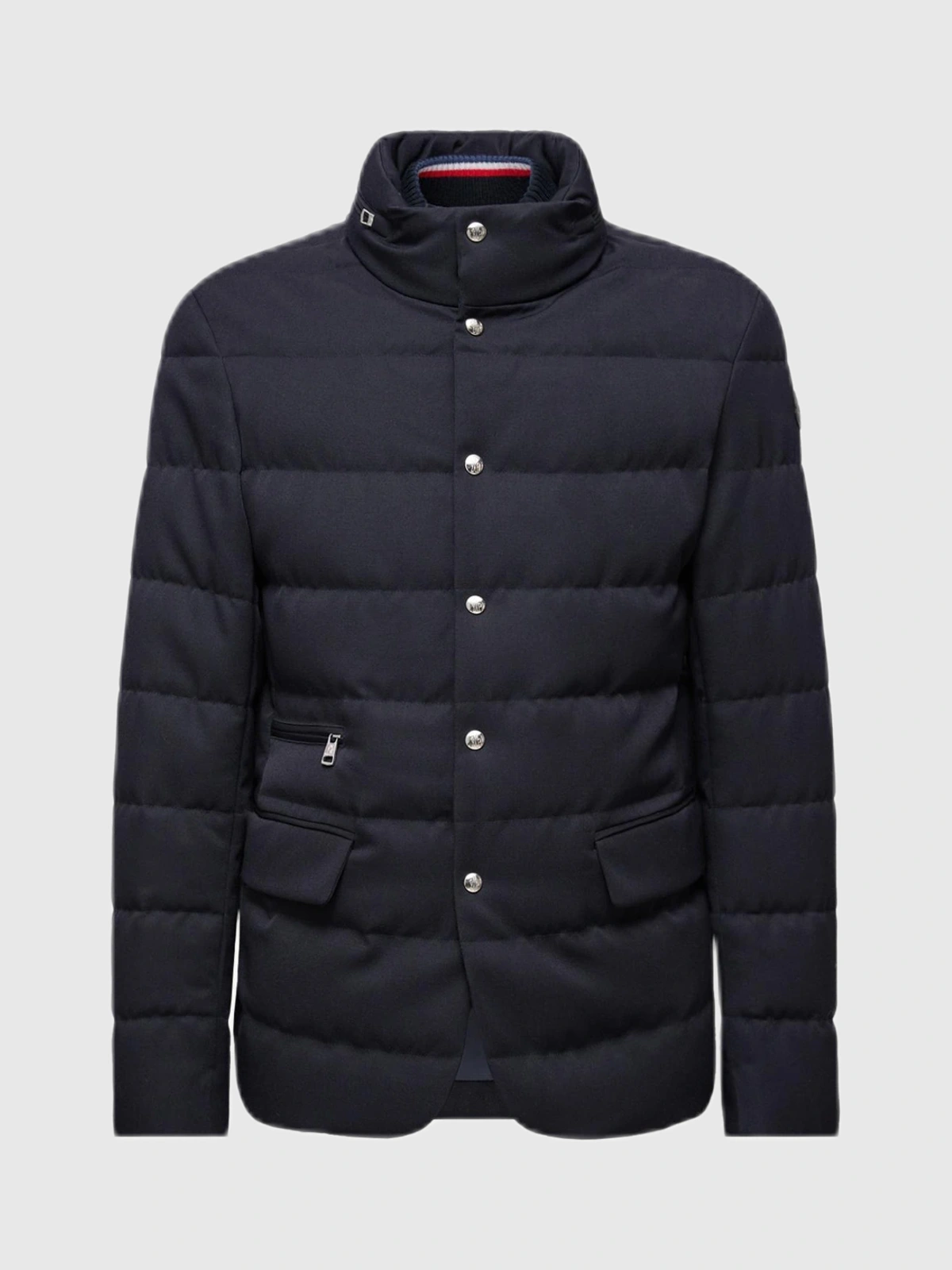 Produktfoto zu Moncler Bess kurze Daunenjacke aus Wolle mit Kapuze