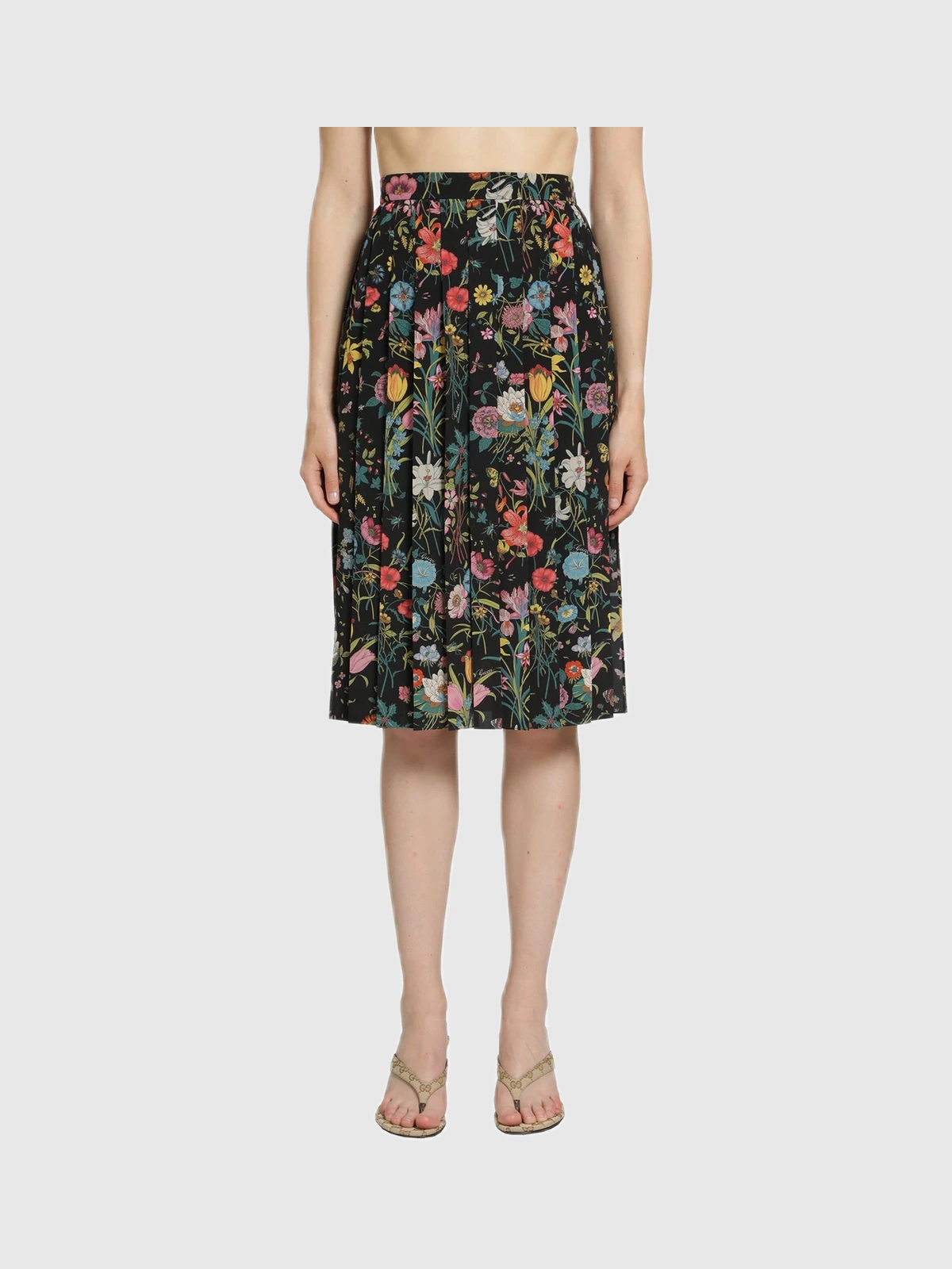 Produktfoto zu Gucci Printed Silk Midi Skirt