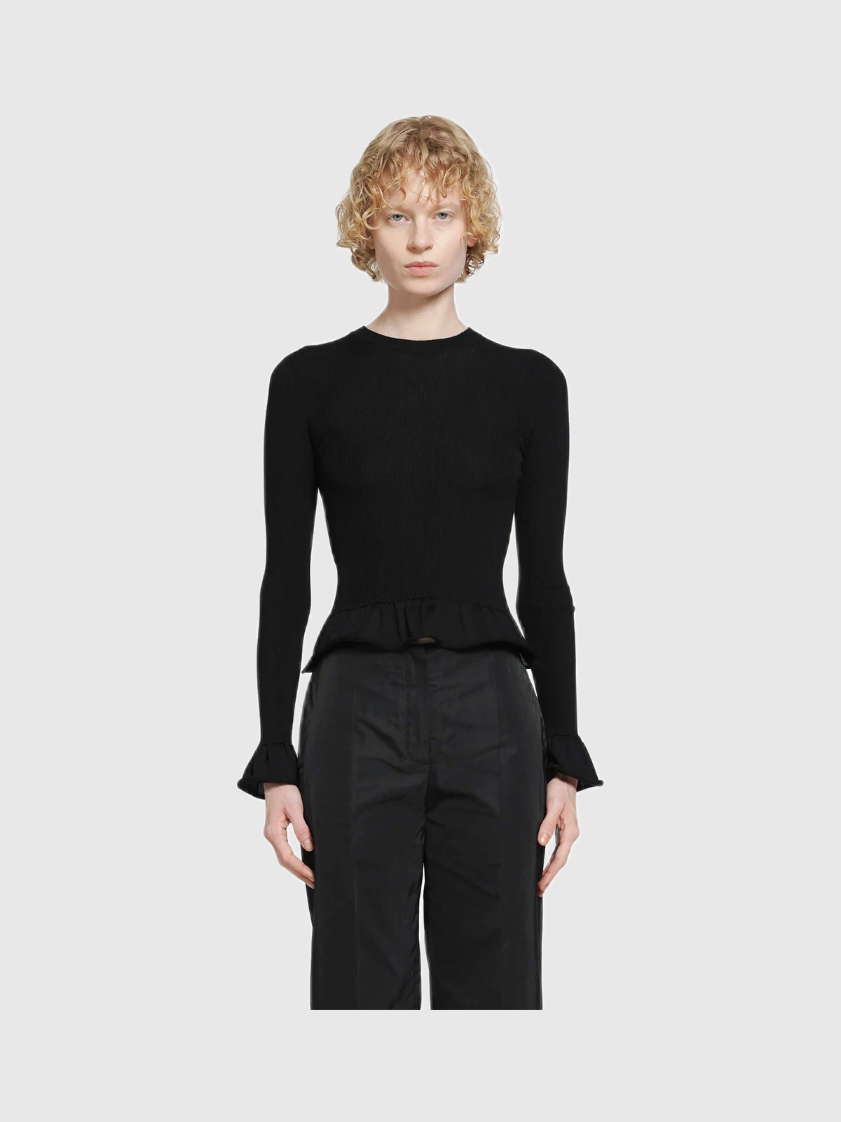 Produktfoto zu Jil Sander Ruffled Wool Jumper