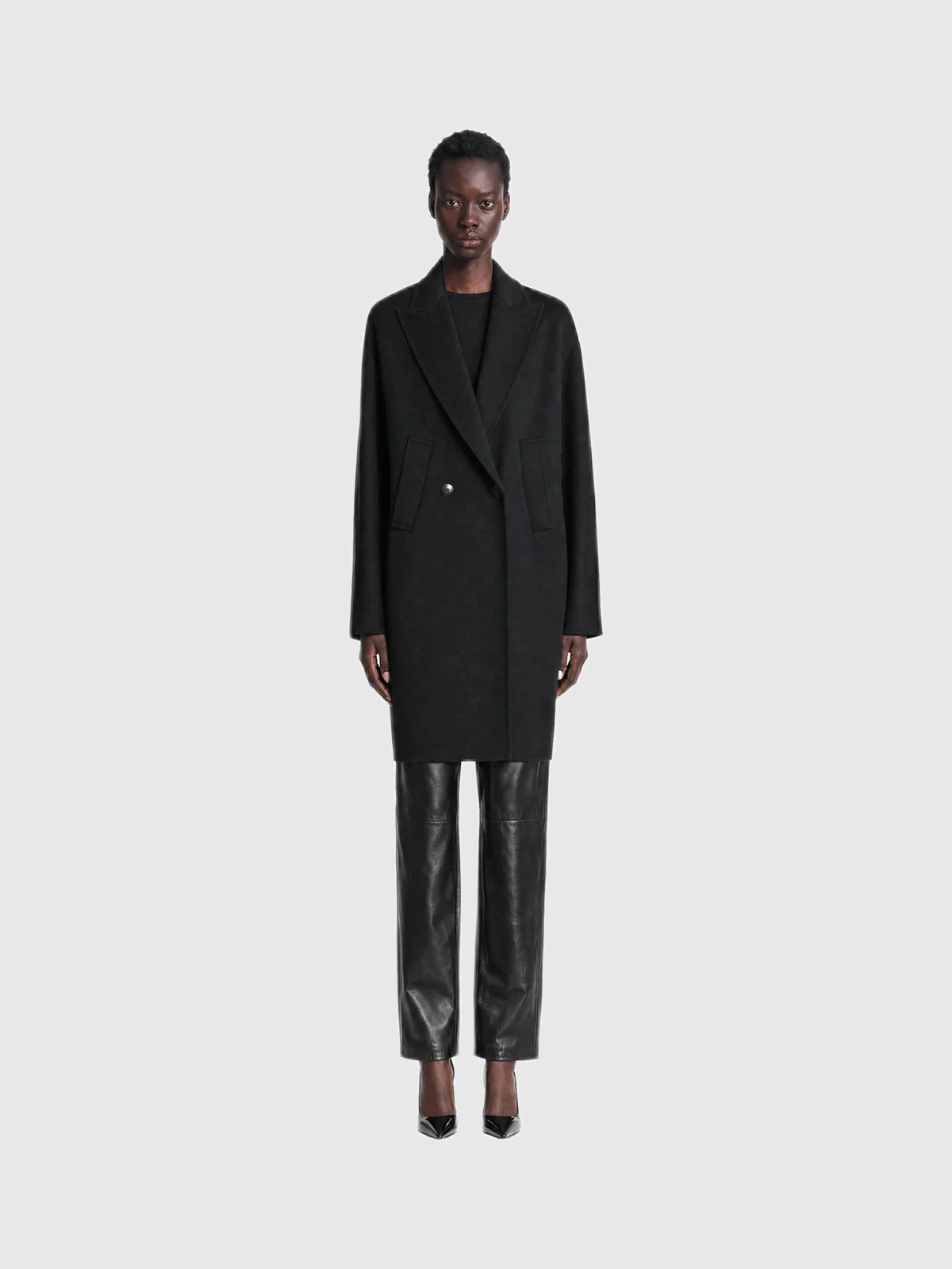 Produktfoto zu Max Mara Double-Breasted Wool Broadcloth Coat