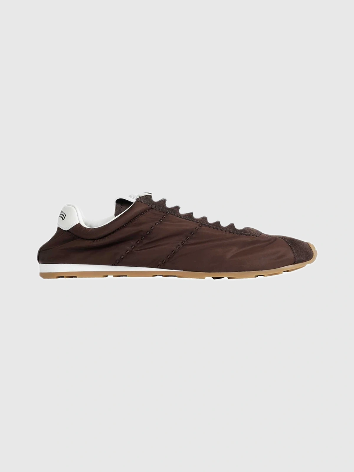 Produktfoto zu Miu Miu Plume Technical Fabric And Suede Sneakers