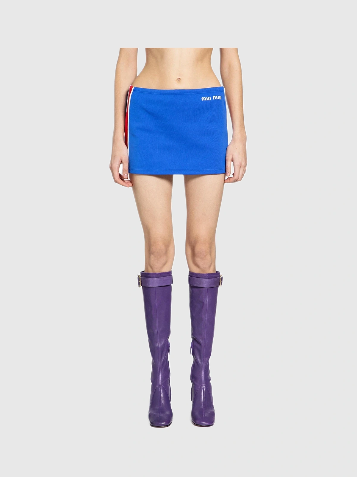 Produktfoto zu Miu Miu Technical Yarn Mini Skirt