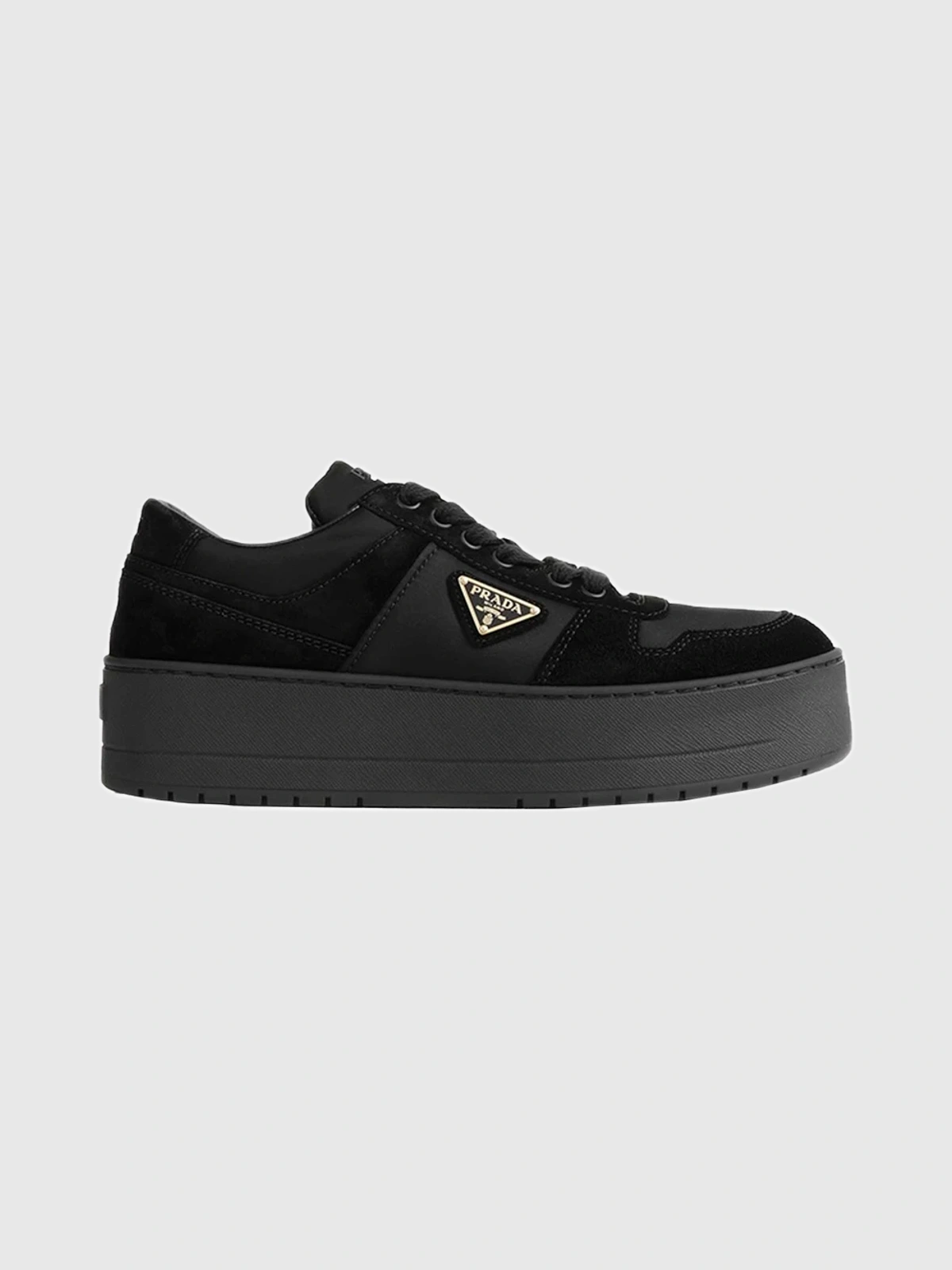 Produktfoto zu Prada Downtown Bold Re-Nylon and Suede Sneakers